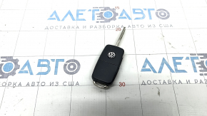 Key VW Tiguan 12-17 4 buttons, folding, poke, worn