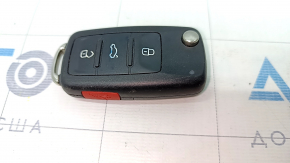Key VW Tiguan 12-17 4 buttons, folding, poke, worn