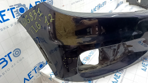 Bare front bumper VW Tiguan 12-17 rest, black LC9X, scratches, non-factory holes