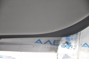 Door trim card rear right Nissan Murano z52 15-18 black, with gray insert plastic, armrest leather, gray stitching, worn, scratch
