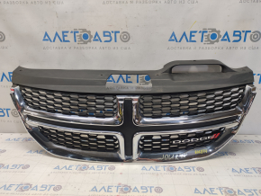 Radiator grill grill Dodge Journey 11- chrome with emblem, sand