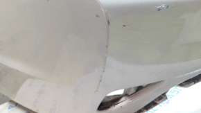 Rear bumper naked Hyundai Sonata 11-15 hybrid white WHC worn, cracked, painted