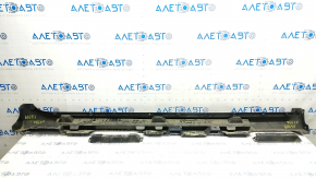 Left threshold Toyota Camry v55 15-17 usa blue, dented, torn, broken fasteners, rubbed, torn fasteners