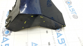 Left threshold Toyota Camry v55 15-17 usa blue, dented, torn, broken fasteners, rubbed, torn fasteners