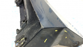 Left threshold Toyota Camry v55 15-17 usa blue, dented, torn, broken fasteners, rubbed, torn fasteners