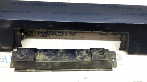 Left threshold Toyota Camry v55 15-17 usa blue, dented, torn, broken fasteners, rubbed, torn fasteners