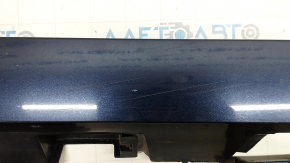 Left threshold Toyota Camry v55 15-17 usa blue, dented, torn, broken fasteners, rubbed, torn fasteners