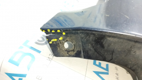 Left threshold Toyota Camry v55 15-17 usa blue, dented, torn, broken fasteners, rubbed, torn fasteners