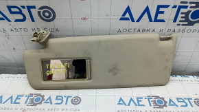 Left visor VW Tiguan 09-17 beige, without hook, dry cleanable