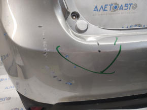 Rear bumper bare Mitsubishi Outlander Sport ASX 11-15 prerest, silver U04, with reflectors, scratches