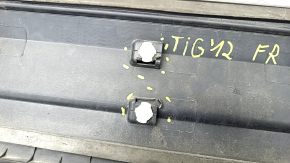 Door trim lower front right VW Tiguan 09-17 chrome, broken fasteners, torn seal