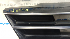 Radiator grill grill VW Jetta 15-18 USA with badge, with chrome, sand