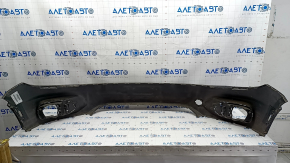 Bare front bumper VW Tiguan 12-17 rest, black LC9X, scratches, non-factory holes