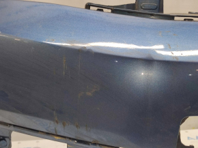Bare front bumper VW Jetta 15-18 USA blue LD5L, pressed, scratches, non-factory holes