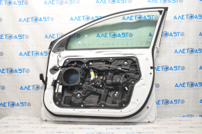 Door assembly front right Hyundai Sonata 11-15 hybrid white WHC, keyless, bumps, scratch