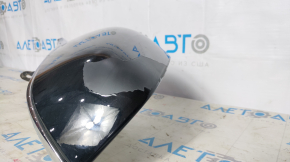 Side mirror left Tesla Model X 16-21 13+1 pins, black+chrome, heated, auto-dimming, peeling varnish
