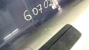 Door bare front right Toyota Camry v55 15-17 usa, blue 8W6, dented, bumps, chip