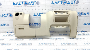 Driver's knee pad assembly VW Tiguan 09-17 with glove compartment, for auto climate control, beige, scratches