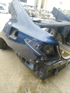 Quarter wing rear left Toyota Camry v55 15-17 usa blue, on the body, pokes