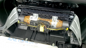 Torpedo front panel with AIRBAG VW Tiguan 09-17 black, rusty squib, needs cleaning, crack