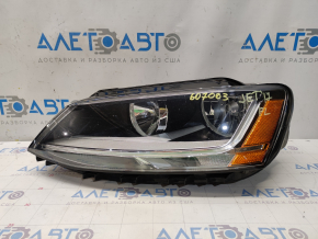 Headlight front left VW Jetta 17-18 USA naked, halogen, sand