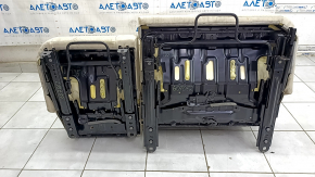 Rear row of seats 2nd row VW Tiguan 09-17 beige leather, driftwood, dry-cleanable, scratches on the lining