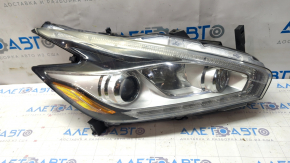 Headlight front right Nissan Murano z52 15-18 bare prerest halogen, dark, for polishing