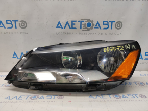 Headlight front left VW Passat b7 12-15 USA naked, halogen, sand, scratches