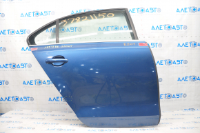 Door assembly rear right VW Jetta 11-18 USA blue LD5L, dent