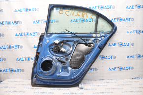 Door assembly rear right VW Jetta 11-18 USA blue LD5L, dent