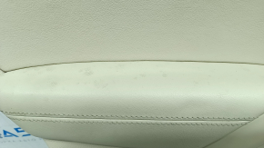 Door trim card rear left VW Tiguan 09-17 beige with beige insert leather, FENDER, leather armrest, with fender tweeter, scratches, for dry cleaning