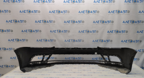 Bare front bumper VW Jetta 15-18 USA black L041, scratches, non-factory holes