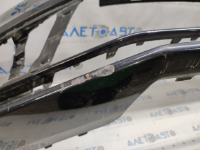 Bare front bumper VW Jetta 15-18 USA black L041, scratches, non-factory holes