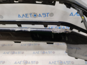 Bare front bumper VW Jetta 15-18 USA black L041, scratches, non-factory holes