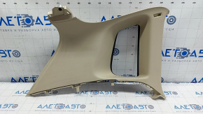 Upper left rear pillar trim VW Tiguan 09-17 beige, without plug, scratches