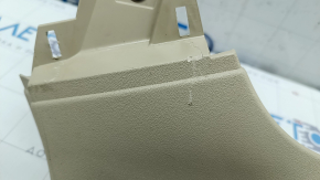 Upper left rear pillar trim VW Tiguan 09-17 beige, without plug, scratches