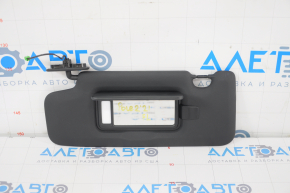 Left visor Polestar 2 21 - black plastic, without hook, backlight