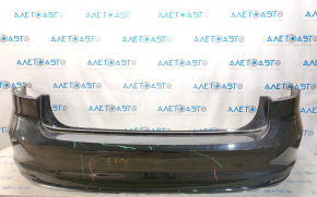 Bare rear bumper VW Jetta 15-18 USA black L041, scratches