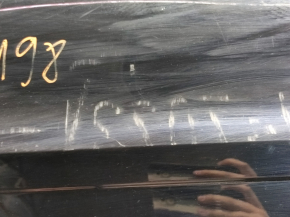 Bare rear bumper VW Jetta 15-18 USA black L041, scratches