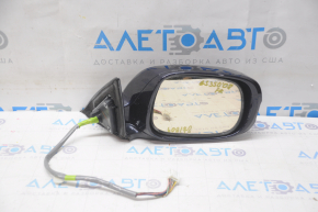 Side mirror right Lexus GS350 GS450h 08-11 14 pins, turn signal, heated, auto folding, blue, crack in turn signal