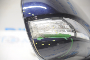 Side mirror right Lexus GS350 GS450h 08-11 14 pins, turn signal, heated, auto folding, blue, crack in turn signal