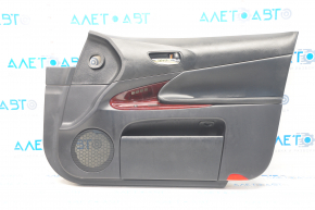 Door trim card front right Lexus GS350 08-11 black, armrest leather, insert under plastic red