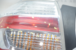 Left headlight Toyota Highlander 08-10 hybrid, halogen, scratches, broken cover