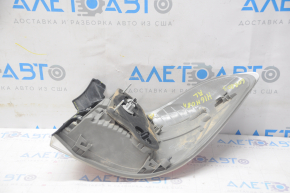 Left headlight Toyota Highlander 08-10 hybrid, halogen, scratches, broken cover