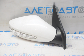 Side mirror right Hyundai Sonata 11-15 5 pins, turn signal, white