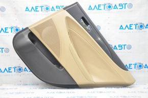 Door trim card rear right Hyundai Sonata 11-15 hybrid leather beige, armrest leather