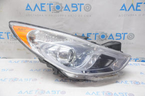 Headlight front right bare Hyundai Sonata 11-15 hybrid halogen sand