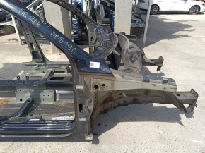 Front right quarter VW Tiguan 09-17 on the body, black, painted, glass sawed off