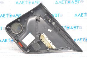 Door trim panel, rear left, VW Jetta 11-18 USA, black with beige inserts