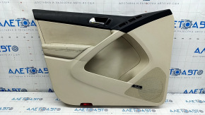 Door trim card front left VW Tiguan 09-17 beige with beige insert leather, FENDER, armrest leather, for dry cleaning